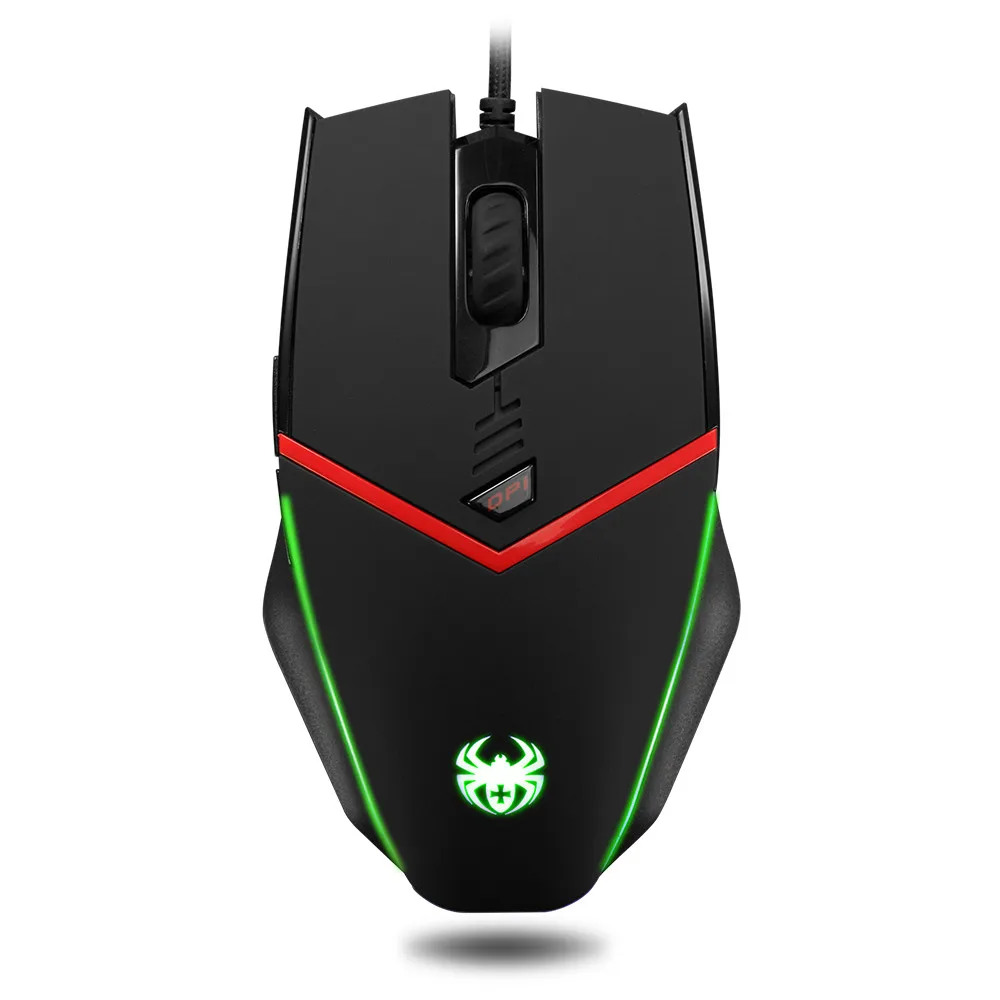 ZELOTES C-13 Проводная игровая мышь оптическая USB 3200 dpi светодиодный светильник компьютерный светодиодный светильник s 8 шт. съемный для Windows mac os 1,8 м