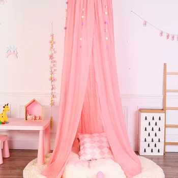 

Baby Princess Canopy Bed Curtain Mosquito Net Chiffon Hanging Tent Crib Netting Household Decorative Accessaries Supplies Parts