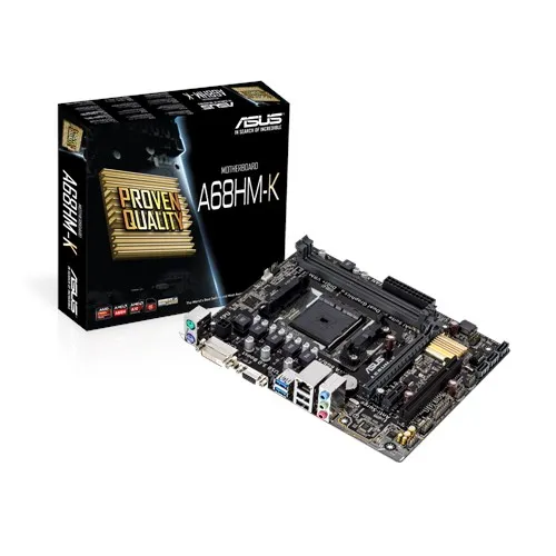 ASUS A68HM-K A68 AMD A68H DDR3 2400MHz, 32Gb/s, HDMI, SATA USB 3.0 can support FM2 / FM2+ Desktop CPU