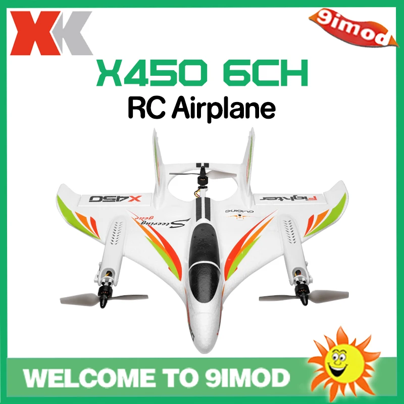 

Original Wltoys Xk X450 6-way Brushless Vertical Takeoff / Landing Fixed-wing Airplane Aircraft Leading Star