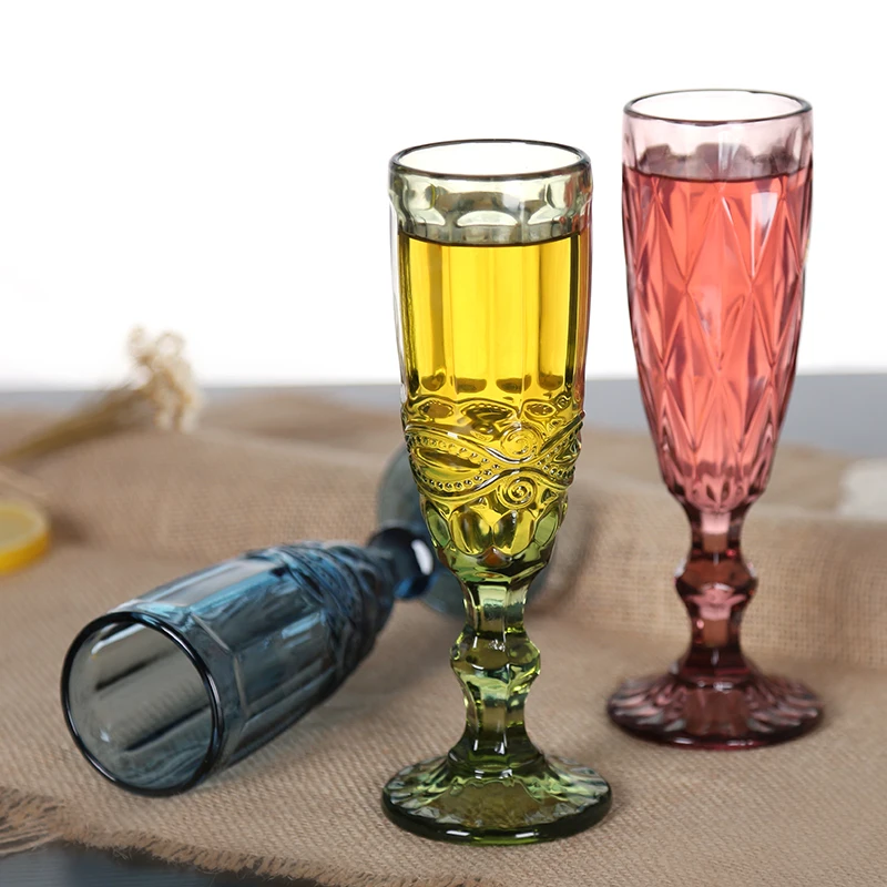 2 шт. тисненые бокалы для красного вина бессвинцовые хрустальные шампанские для стакана для коктейля чашки кубок Свадебная вечеринка барная питьевая стеклянная es 150 мл