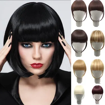 

DIANQI pedaço peruca invisível perfeita franja planas franja peruca Qi Liu Hai secundário sobrancelha Internet vermelho