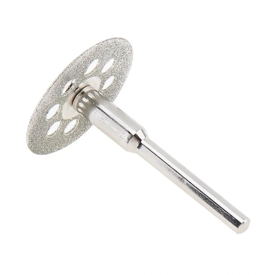 10 шт./лот 22 мм алмазный режущий диск Dremel для вращающихся инструментов Dremel аксессуары с оправкой 3,2 мм