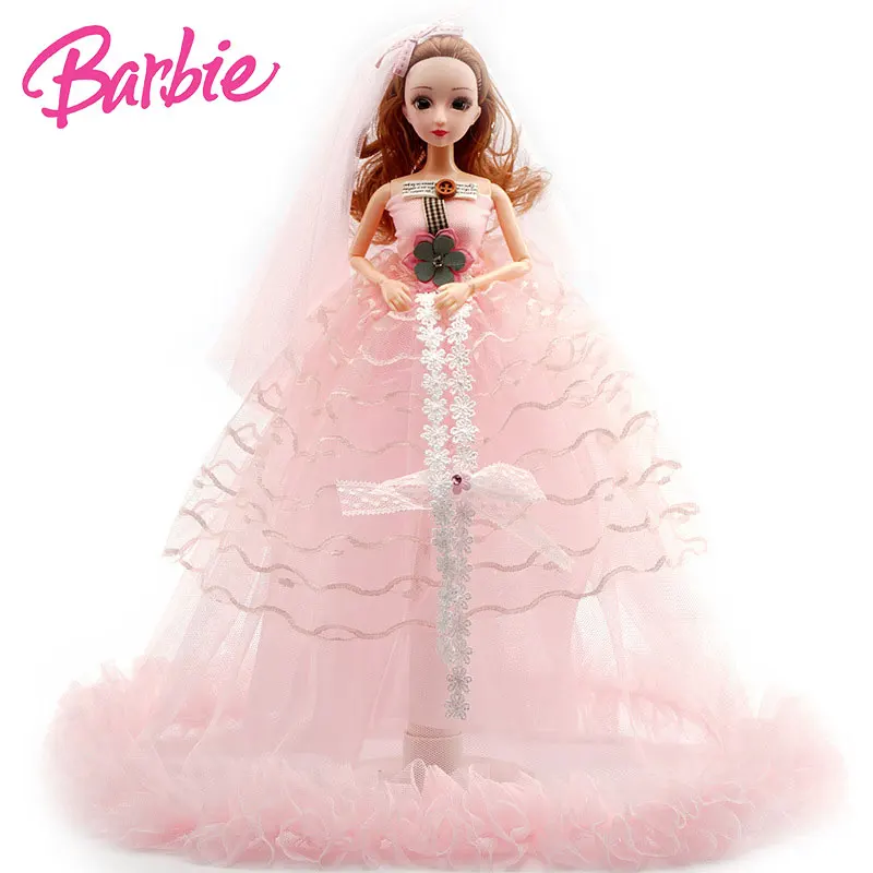 Mattel kawaii Барби игрушки для девочек свадебная кукла девочка игрушка силиконовая кукла для девочек игры для девочек игровая поверхность для создания принта 40 см подарок