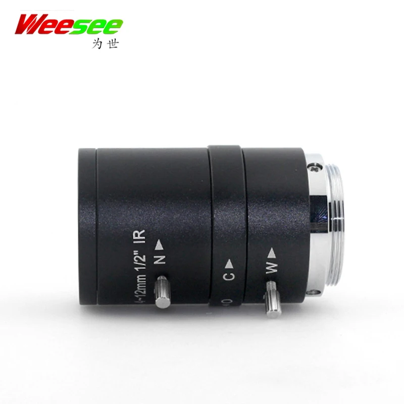 WS 4,0-12 мм 3MP 2 Мегапикселя HD CCTV объектив Ручной зум Ирис фокус варифокальный C крепление 2 линза CCTV 5,0 мегапикселей для 1/" размер изображения