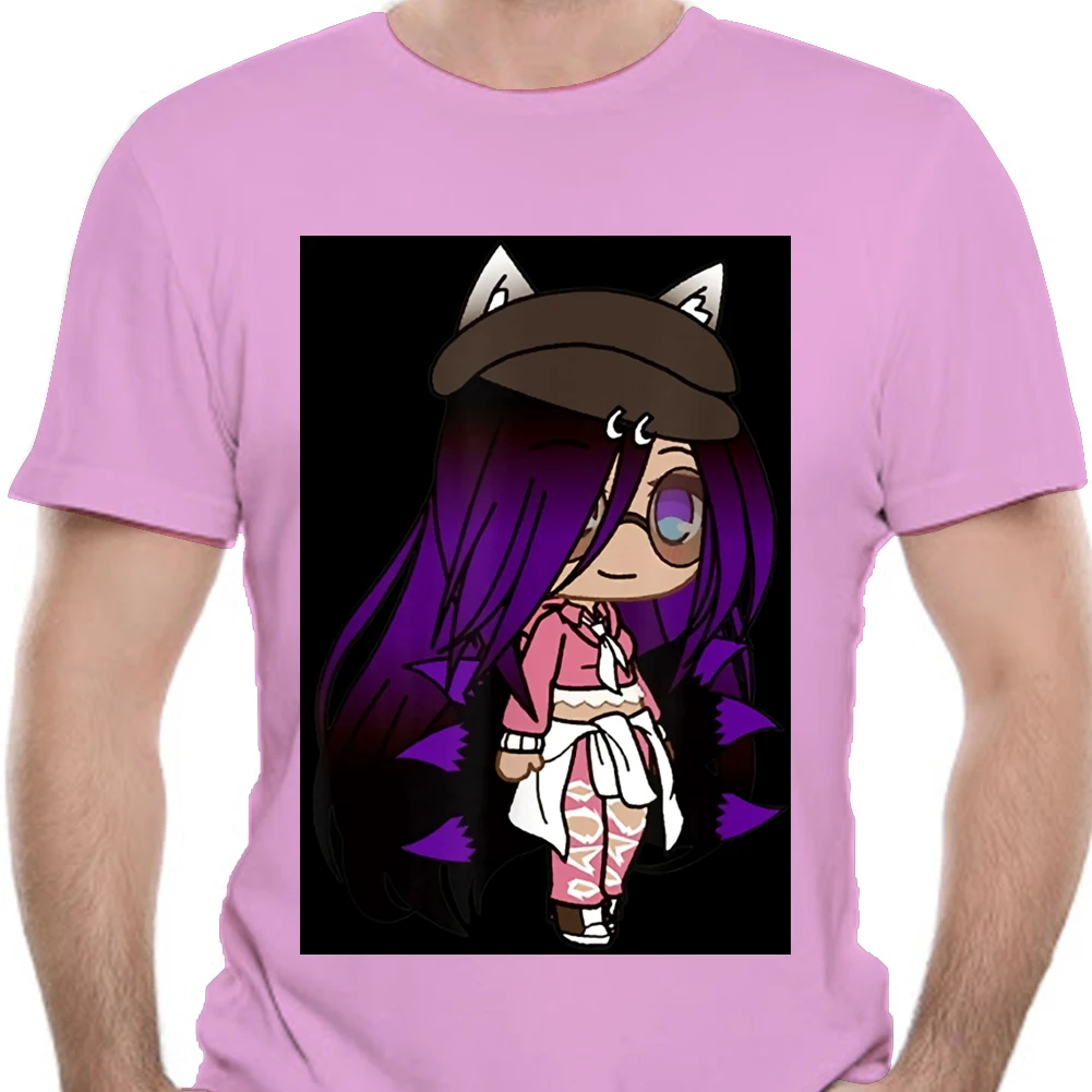 Cute Chibi Style Kawaii Anime Girl With Fox Ears And Tails T Shirt Large Size Tee Shirt T Shirts Aliexpress