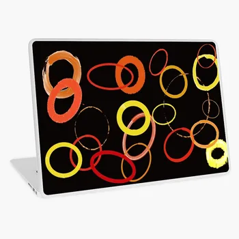 

Roundish Things in Red and Yellow universal laptop sticker laptop skin for MacBook HP Acer Dell ASUS Lenovo