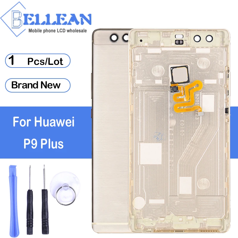 

Dinamico 1Pcs For Huawei P9 Plus Rear Back Cover Battery Door Housing Spare Parts P9Plus Without Fingerprint Flex Cable+Button