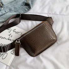 Повседневная поясная сумка для женщин из кожи аллигатора поясная сумка для телефона нагрудная сумка женская широкий ремень сумка женская сумка через плечо с клапаном