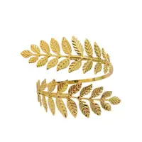 Vintage Metal Greek Roman Laurel Leaf Bracelet Armband Upper Arm Cuff Armlet Festival Bridal Belly Dance Jewelry Dropshipping 1