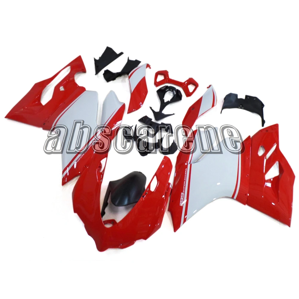 Выполните Обтекатели для поездок на мотоцикле Ducati 899 1199 2012 2013 899 1199 12 13 впрыска ABS Кузов красный, белый капоты новых корпусов