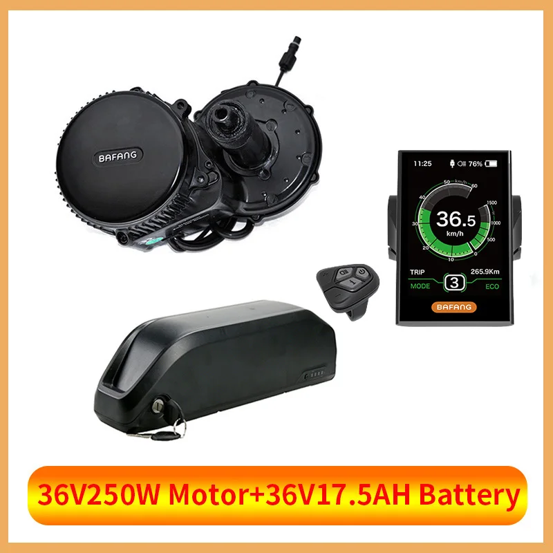 36V 250W 17.5AH C18 BBS01B BBS01 Bafang 36V250W Середина привода samsung батарея Электрический мотор комплект с 36 В батарея в samsung литий-ионная батарея для электровелосипеда - Цвет: 36V 250W 17.5AH C18