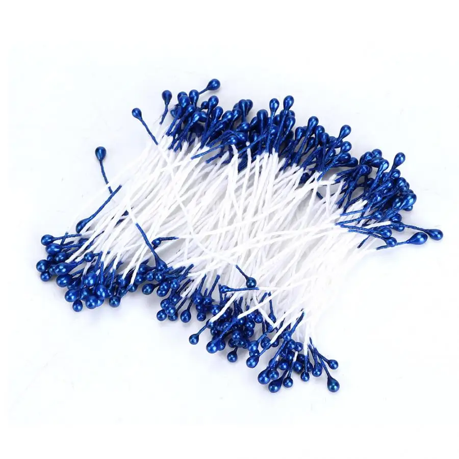 900 Pcs Artificial Flower Stamen Dried Flower Hand Made Stamen Decorative Accessory 3mm DIY Craft Supplies
