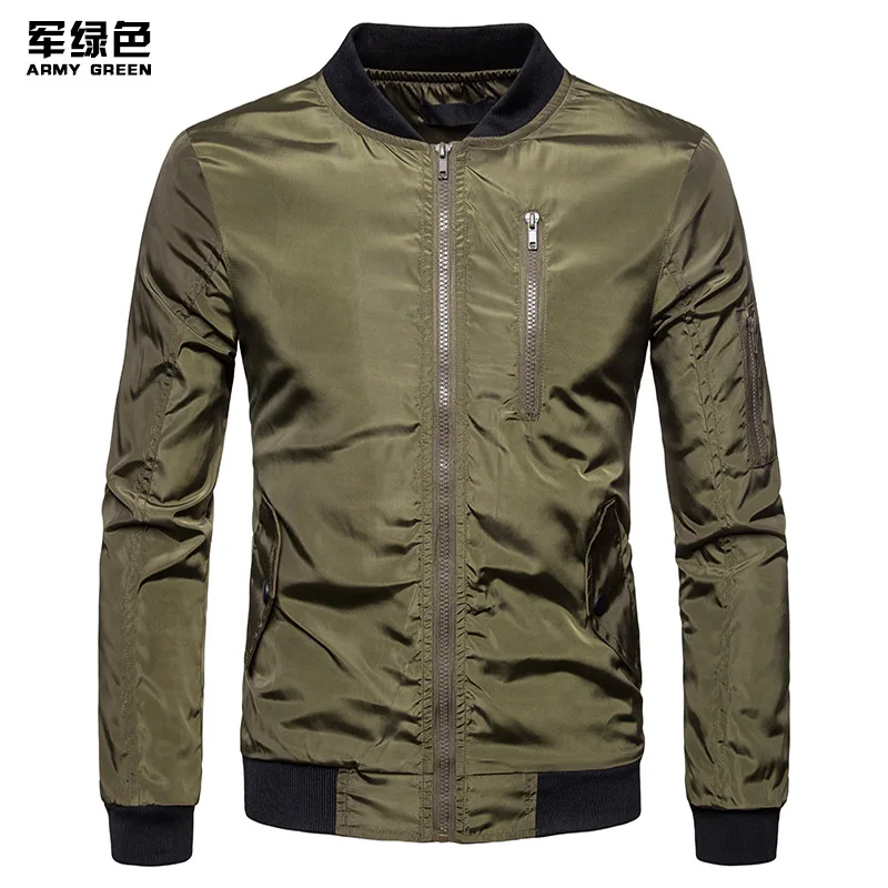 AliExpress осень и зима стиль Мужская Повседневная мода сплошной цвет большой размер ватник куртка