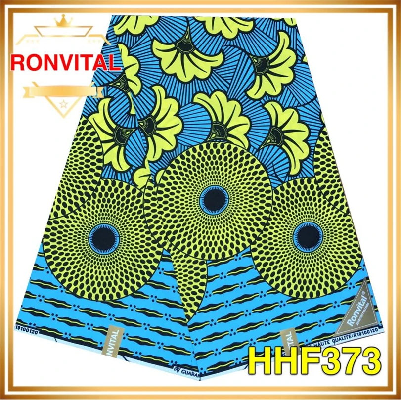 Ткань RONVITAL, восковая Ткань, хлопок, сделай сам, материал Анкара, Ткань 6 ярдов/шт,, Женская ткань