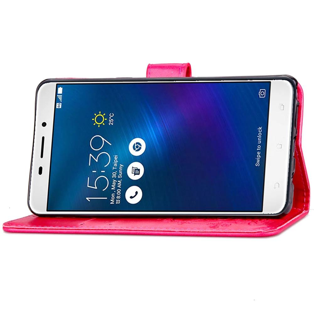 Чехол для телефона для ASUS Zenfone 3 Laser ZC551KL, откидная Обложка на заднюю панель из искусственной кожи, силиконовый чехол для ZC551KL, кошелек, сумка для телефона, чехол