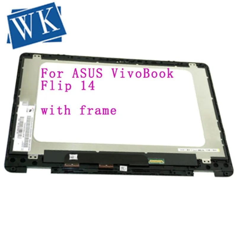 С рамкой 14 ''для ASUS VivoBook Flip 14 TP410 TP410UA TP410U ЖК-дисплей сенсорный сборная экран 1920*1080