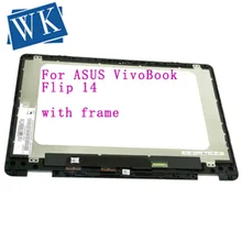 С рамкой 14 ''для ASUS VivoBook Flip 14 TP410 TP410UA TP410U ЖК-дисплей сенсорный сборная экран 1920*1080