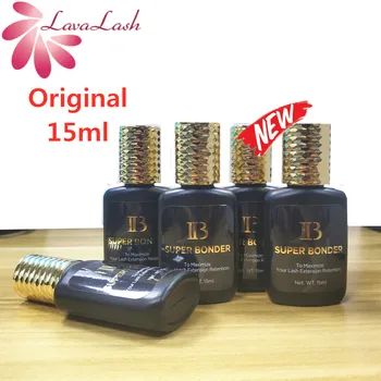 

5 bottles IB SUPER BONDER fixing agent for Eyelash Extensions Primer Cure adhesive bonding Eyelash Clear glue 15ml Fake lashes