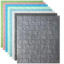 70*77 3D наклейки в виде кирпичной стены самоклеющиеся DIY PE пены обои Гостиная ТВ задний план декоративные панели детская комната защитная
