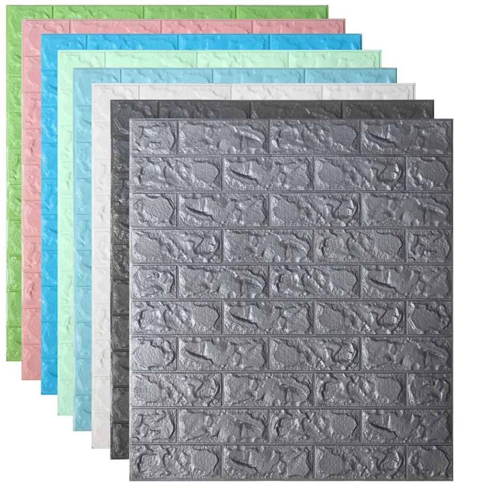 70 77 Etiquetas Para Paredes De Ladrillo 3d Autoadhesivas Diy