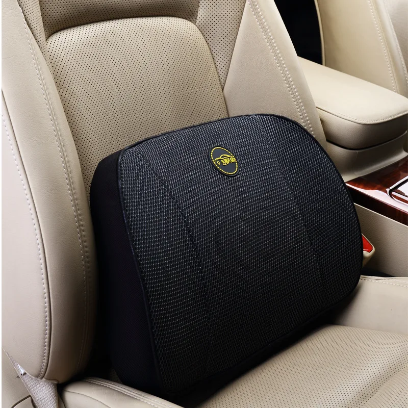 Orthopedic Memory Foam Thickned Car Seat Cushion Set Slow Rebound Office Chair Back Support Cushion Seat Support Lumbar Cushion 