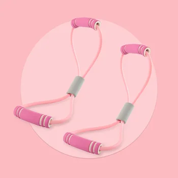 

8 Chest Expander Elastic Band Pulling Rope Power Wrist jian fu fitness workout equipments simplify