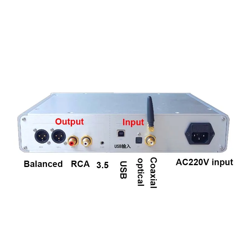 AK4499 полностью сбалансированный декодер DAC DSD Bluetooth Amp 5,0 APTX LDAC коаксиальный волоконный вход с usb картой