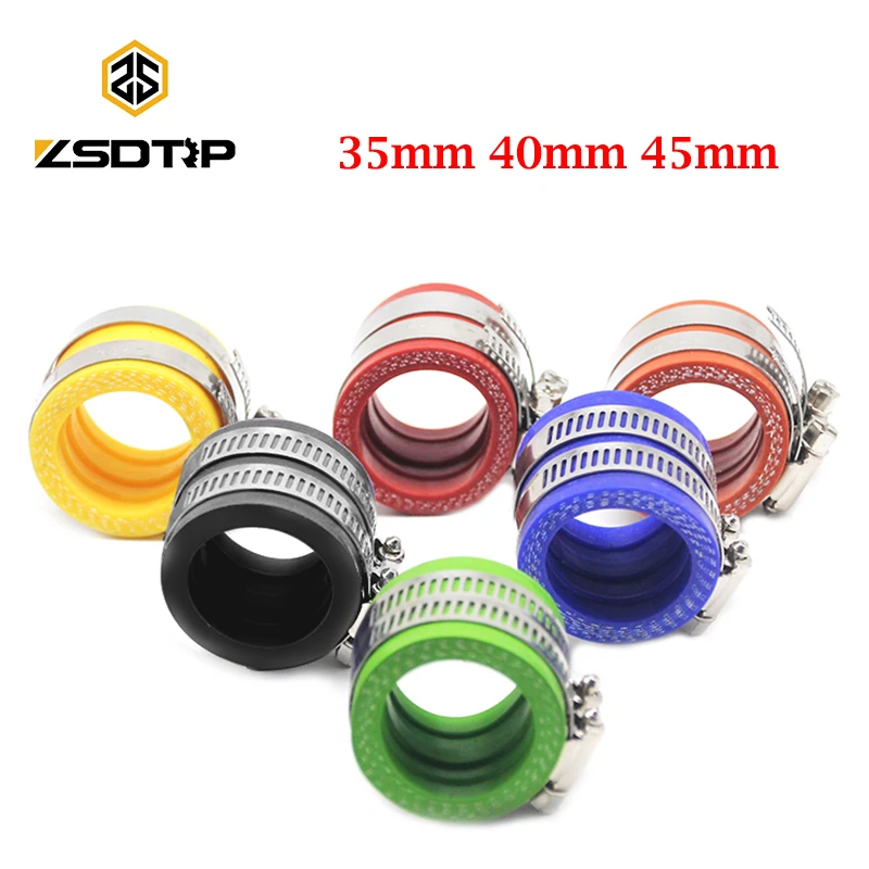 Zsdtrp 35mm 40mm 45mm Motorcycle Carburetor Rubber Adapter Inlet Intake