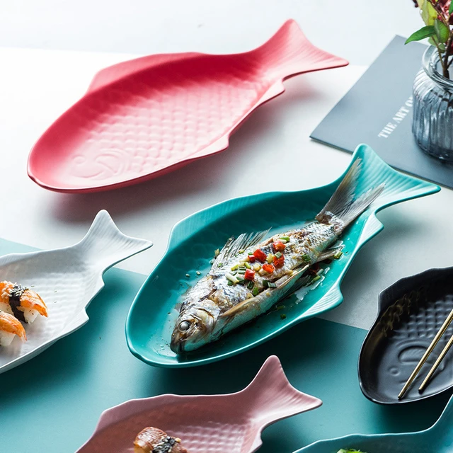 Vintage Japan Cast Iron Fish Shape Pan Dish Tray Set of 3