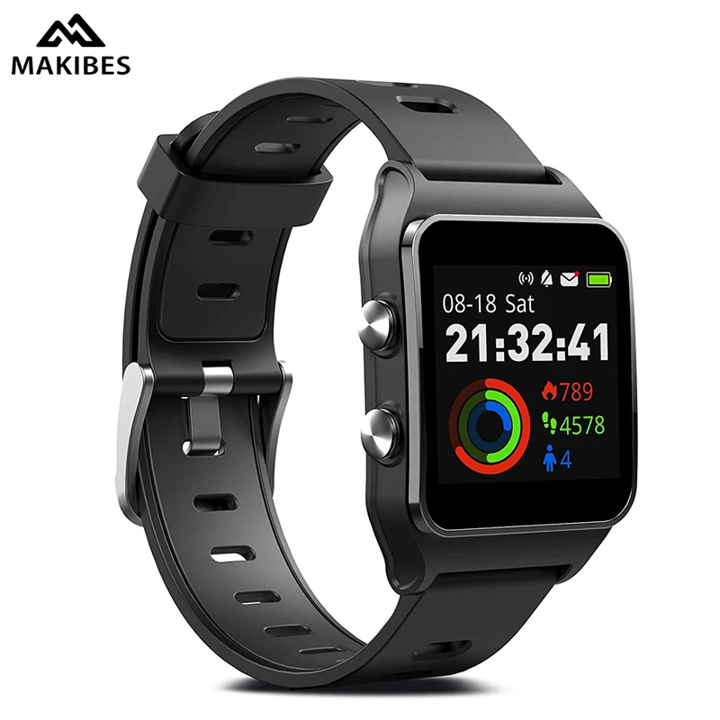 

Makibes BR3 Smart Watch GPS Bluetooth 4.2 Heart Rate Monitor Smartwatches IP68 Waterproof Fitness tracker Men Wristband watches
