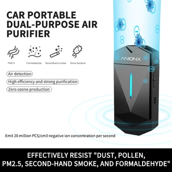

USB Portable Wearable Air Purifier Personal Mini Air Necklace Negative Ion Air Freshener No Radiation Low Noise For Adults