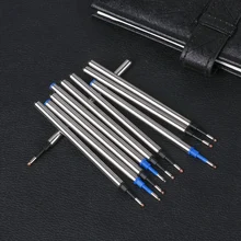 5 шт./лот, металлические заправки 0,5 мм для роллер, шариковая ручка, деловая ручка, шариковая ручка, заправка 11 см в длину, канцелярские принадлежности для офиса и школы