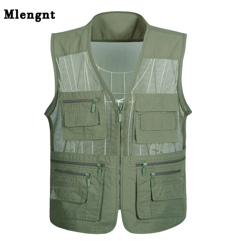 Quick Drying Mesh Tactical Vest Ultralight Fishing Camping Men
