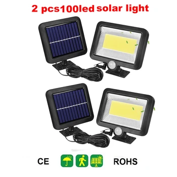 

2/4pcs Solar Lamp Outdoor Led Light Wall Street Garden Security PIR Motion Sensor Solar Powered Lampada Waterproof IP65 Decorati