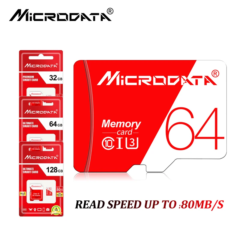Лидер продаж Micro SD TF карта 8 16 32 64 128 256 ГБ высокоскоростная памяти cartao de memoria Microsd flash