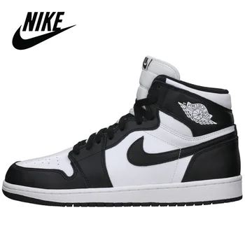 

Nike-zapatillas de baloncesto Nike Air Jordan 1 para hombre y mujer, originales, Air Jordan 1, YSAJ188, color negro