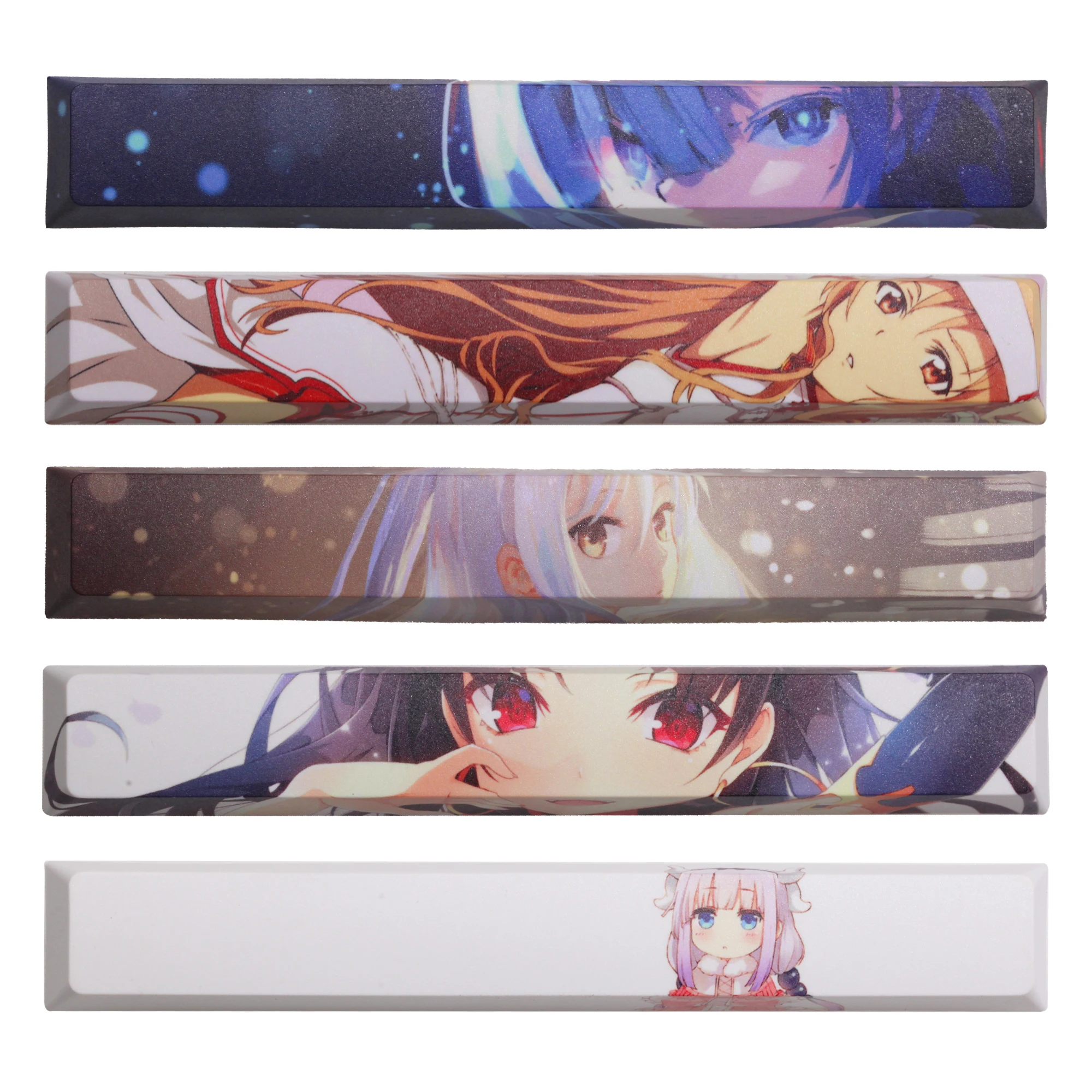Клавиатура Allover dye subbed Keycap Новинка 6.25u клавиатура KannaKamui Rem Tachibana Kanade Yuuki Asuna Tohsaka Rin |