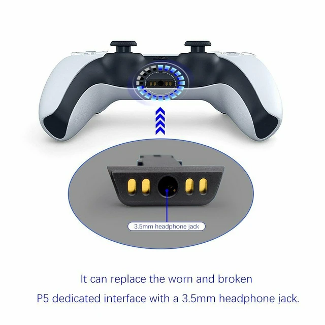 Spina per cuffie Jack per PS5 maniglia Gamepad sostituzione di alta qualità  Controller di gioco presa di ricarica del Volume presa per porta auricolare  - AliExpress