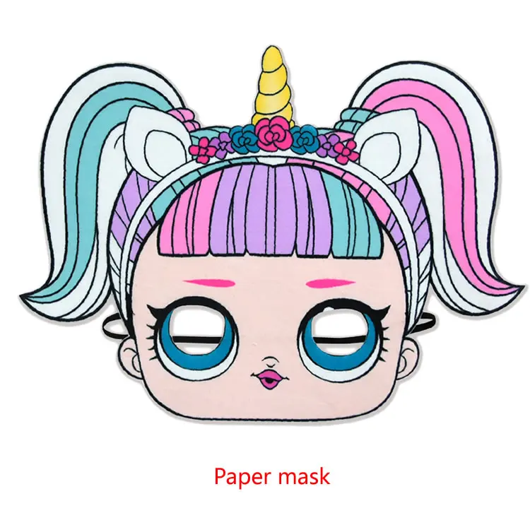 mask02 Футболка для девочек; летняя хлопковая Футболка с рисунком; детская футболка с длинными рукавами для малышей; повседневные топы для девочек; рубашки для девочек - Цвет: mask02