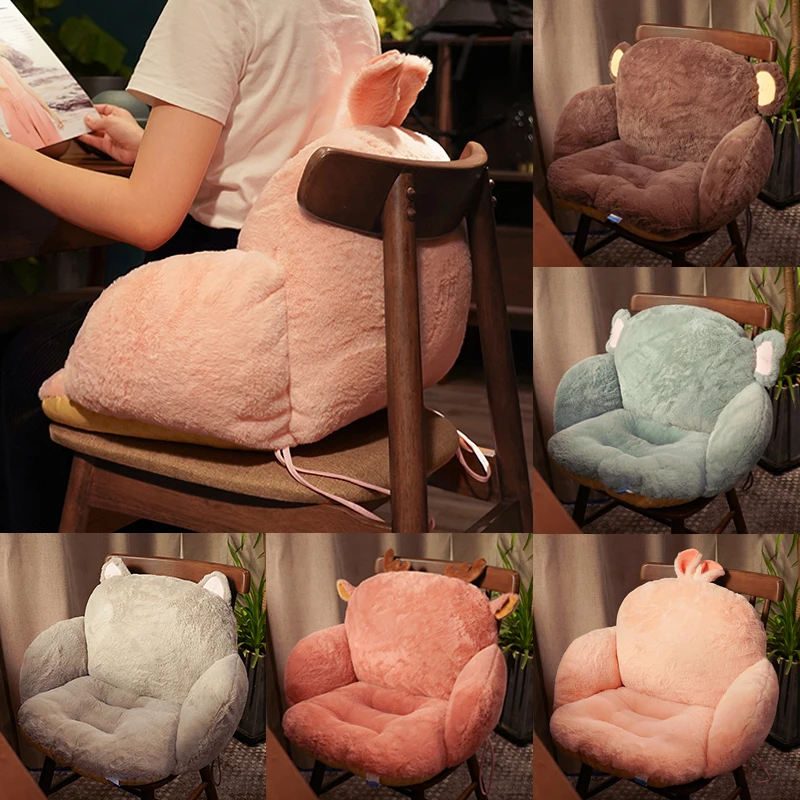 Wygodne siedzisko poduszka pod plecy długi różowe pluszowe szary krzesło sofa poduszki Tatami nogi stabilizator lędźwiowy biura poduszka do sypialni