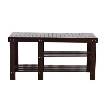 

3-layer Strip Bamboo Stool Shoe Rack Beach Shoes Storage Exquisite Fashion Finishing Shoes Cleaning House Living Room Furniture