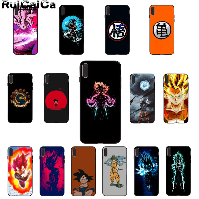 

RuiCaiCa Dragon Ball Son Goku Custom Photo Soft Phone Case for iPhone X XS MAX 6 6s 7 7plus 8 8Plus 5 5S SE XR