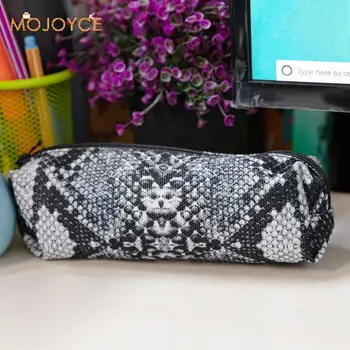 

3D Digital Snake Print Pencil Case Zipper Cosmetic Bag Pen Box Stationery