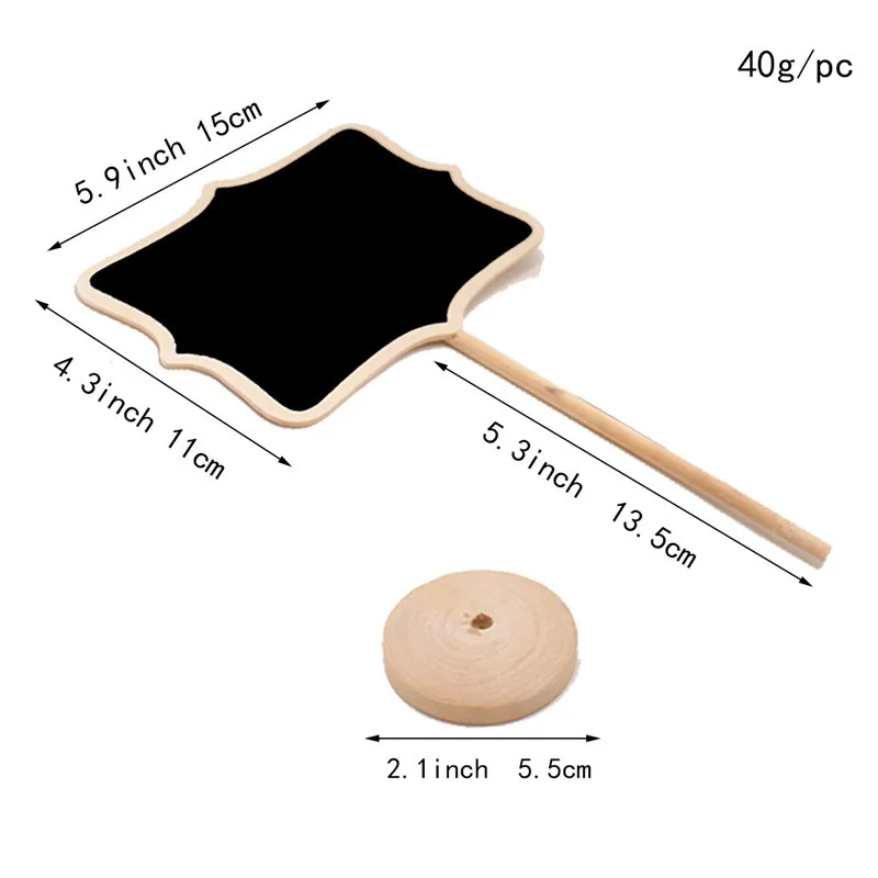 black board wooden place card holder favors (3)