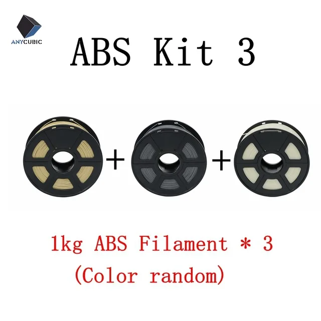 3 rolls of ABS Anycubic 3d принтер 2 кг/3 кг/4 кг ABS TPU Fliament Mega Chiron 1,75 мм Доступные цвета сырье пластик impressora 3d нити - Цвет: 3 rolls of ABS