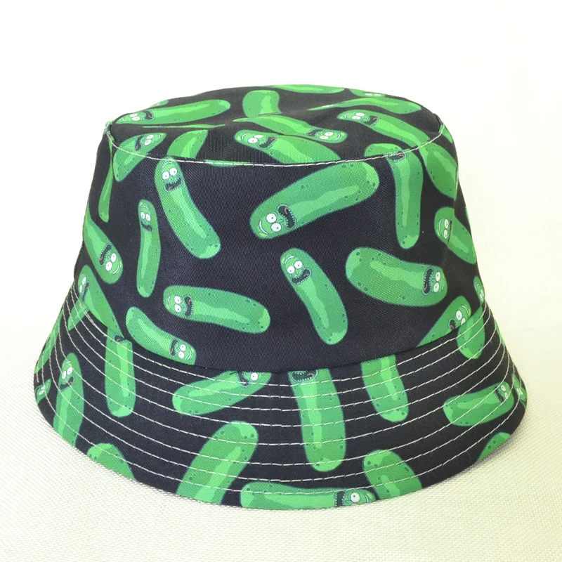 Бренд Pickle Rick Dad Hat хлопок зеленый Рик и Морти ведро шляпа США аниме рыбак шляпа причудливые головные уборы для мужчин и женщин