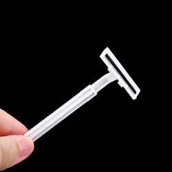 1Pc Disposable Shaving Razor Handle Stainless Steel Blade Razor Trimmer For Man Face Body Care Safety Shaving Barbear Travel