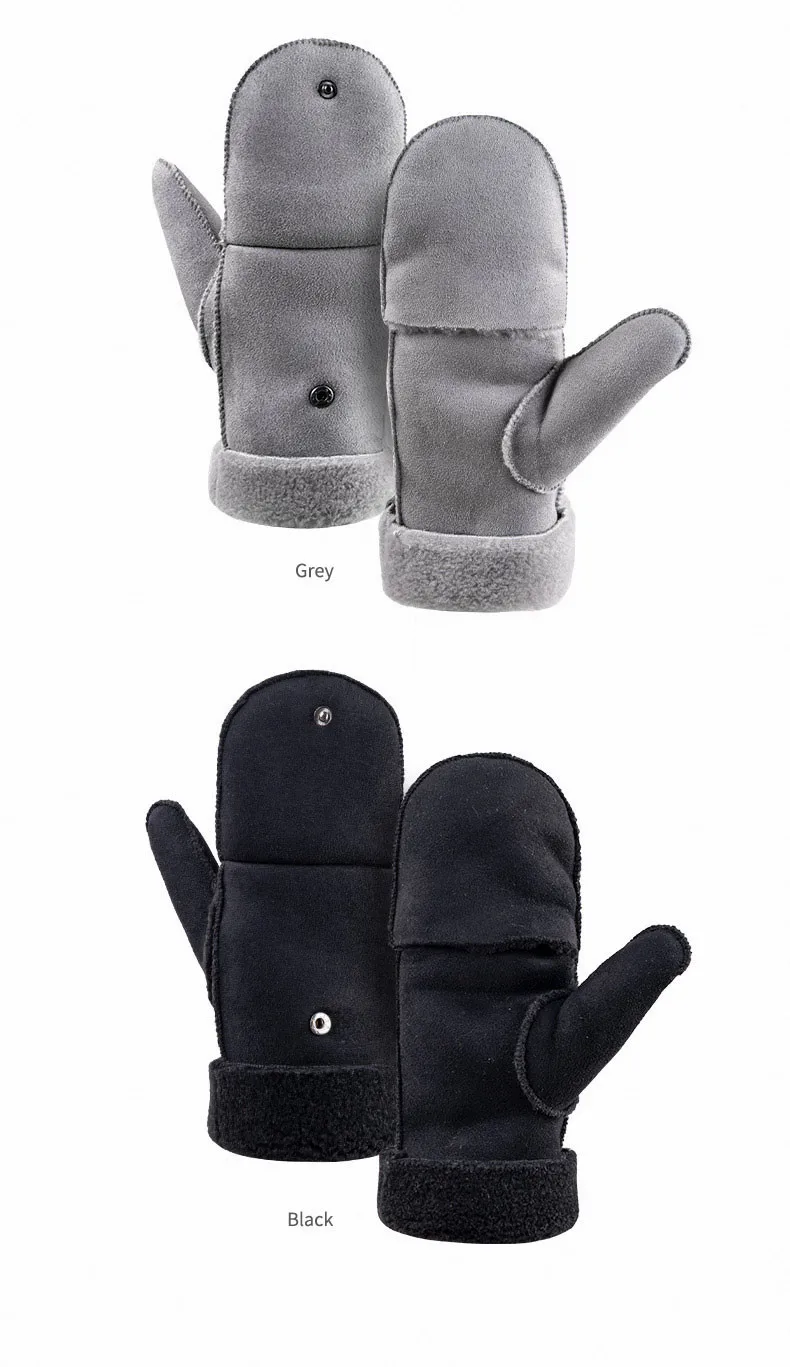 NatureHike новые зимние Термические перчатки для мужчин и женщин митенки без пальцев теплые флип-перчатки варежки с крышкой