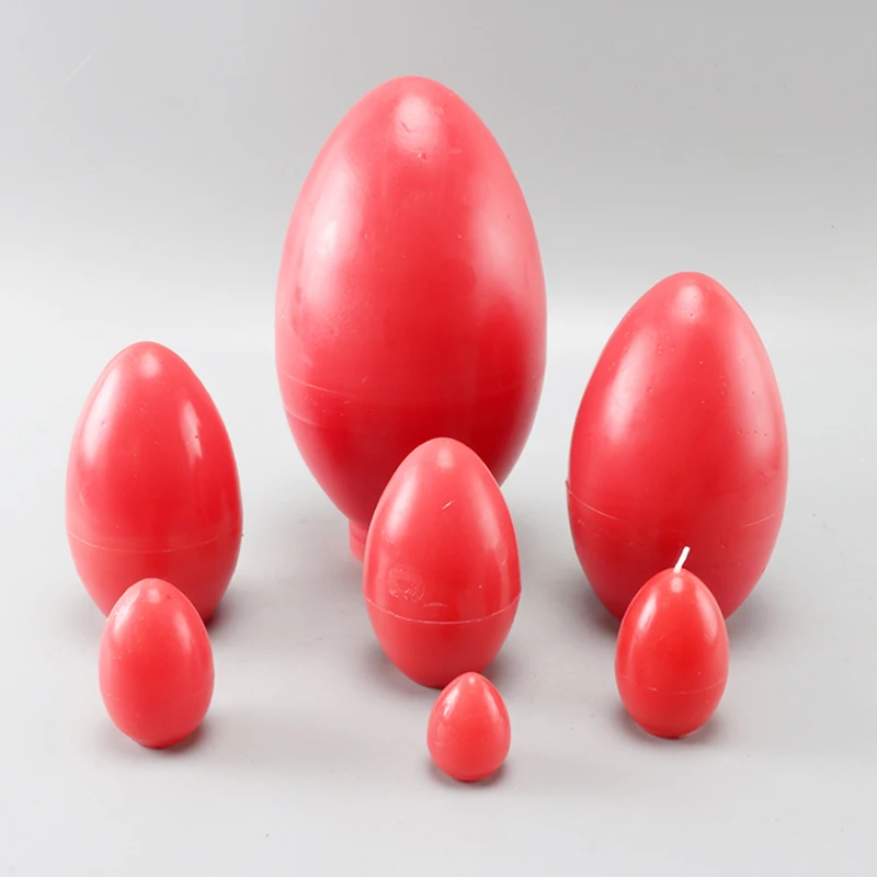 

DIY egg shape chocolate candle mold multi size big small soap moulds manual cute candle making mould lz14